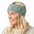 Pure Wool Fleece Lined - Sparkle Crochet Headband - Silk Grey