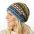 Pure Wool Hand knit - Kaleidoscope - Baggy Beanie - Atlas