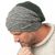 Pure Wool Fjord slouch hat - pine heather/mid grey