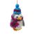 Handmade Christmas - Wool Felt Hanging Decoration - Hatty Penguin Blue