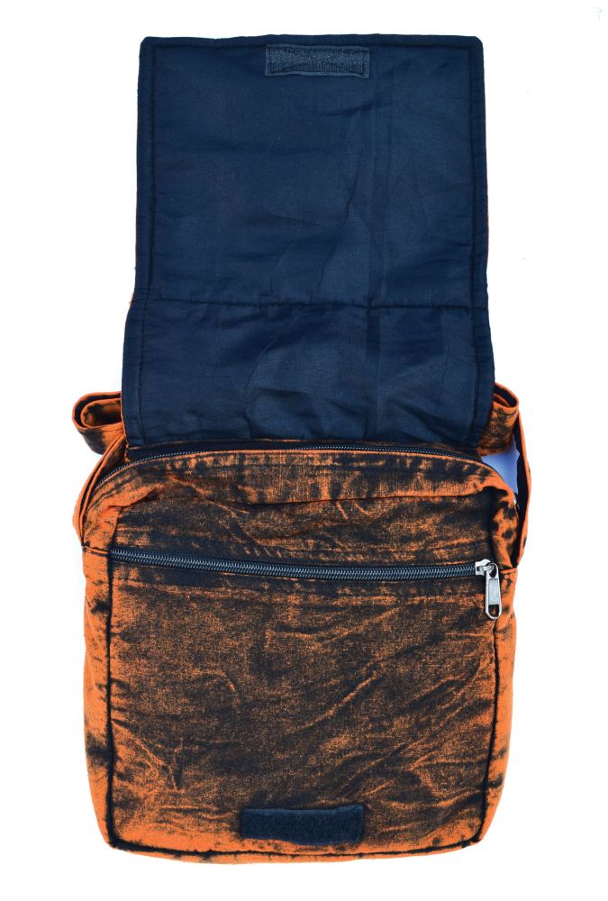 Orange and blue bag on sale