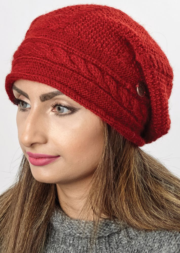 fleece lined slouch hat