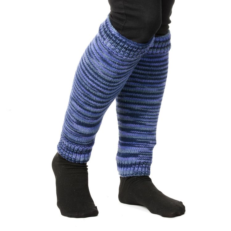 Pure Wool Leg warmer - Electric - Lapis