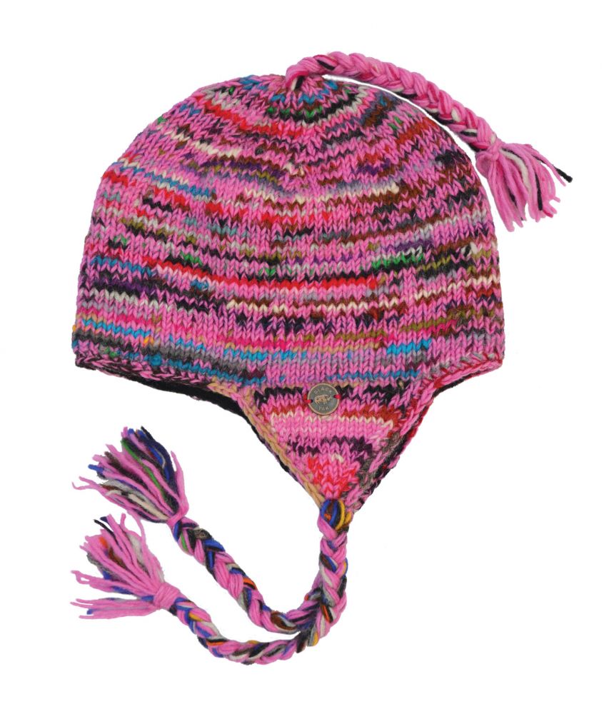 Pink winter hats ear flaps online